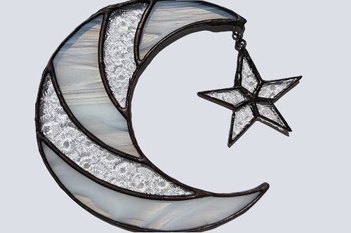 Beginner Stained Glass  - Moon & Star (16+)